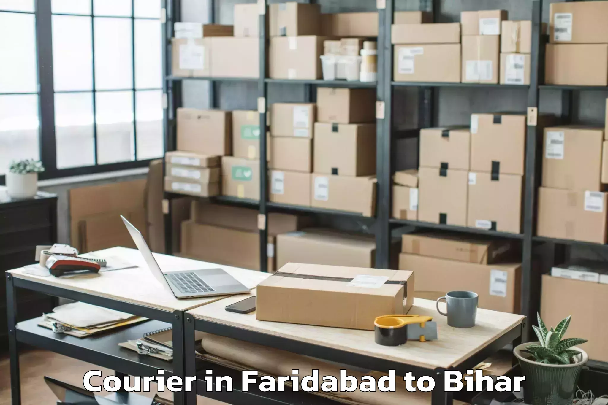 Hassle-Free Faridabad to Lauria Nandangarh Courier